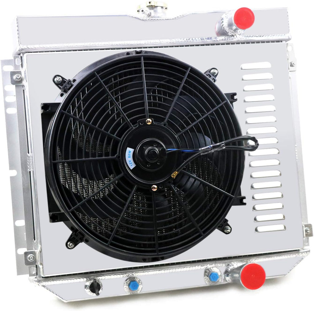 3 Row Aluminum Radiator with Shroud and 14inch Fan K78151