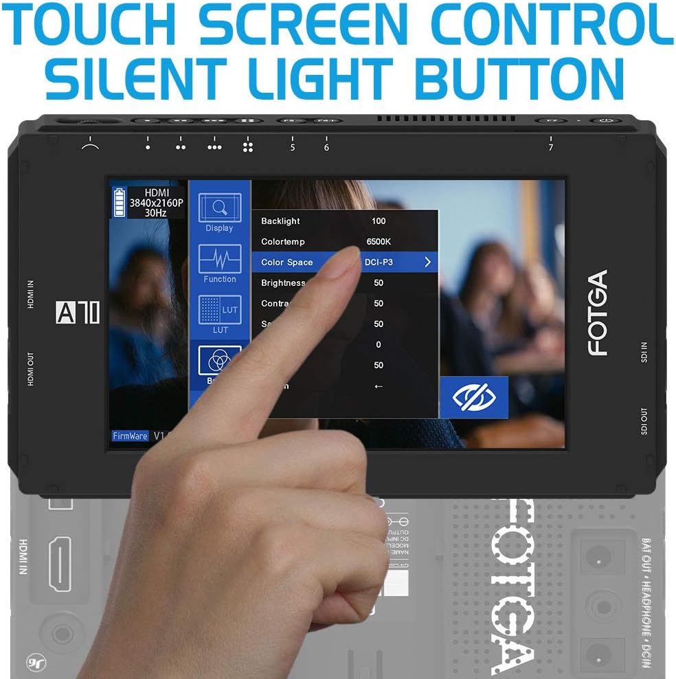 7 Inch FHD IPS Touch Screen Field Monitor with HDMI 4K Input/Output J387