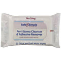 Peri Stoma Adhesive Remover Wipes, 5 x 7, 5/Pack, 100Pk/Case L3837