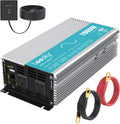 1000W Pure Sine Wave Power Inverter DC 12V to AC 110V 120V with 2.4A USB Port & 2 AC Outlets Remote Controller C493790