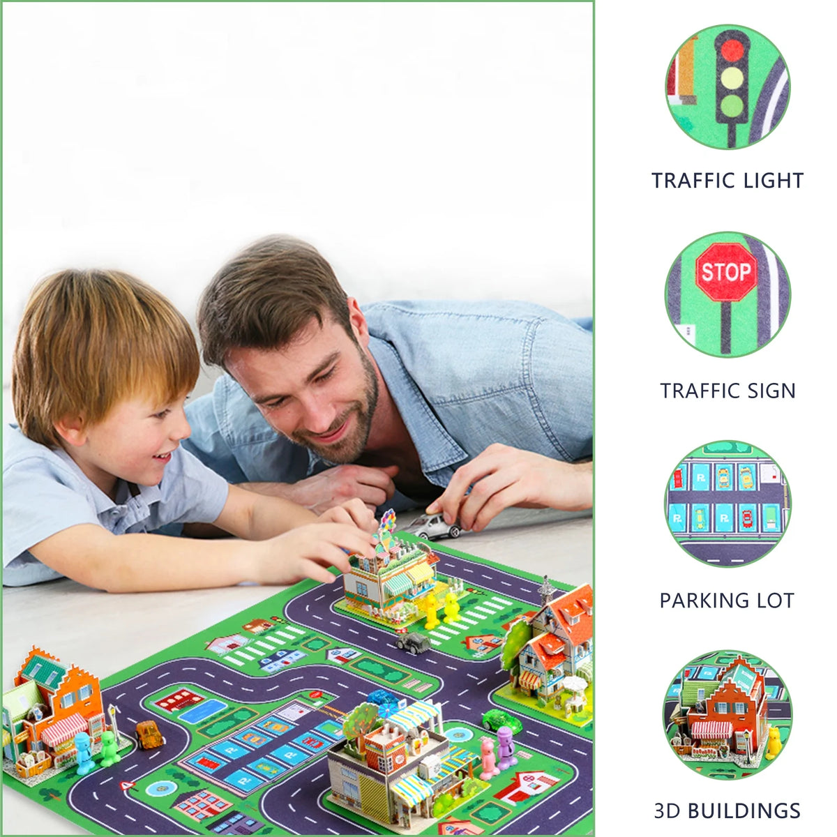 Building Blocks Set with 5 Toy Cars R288