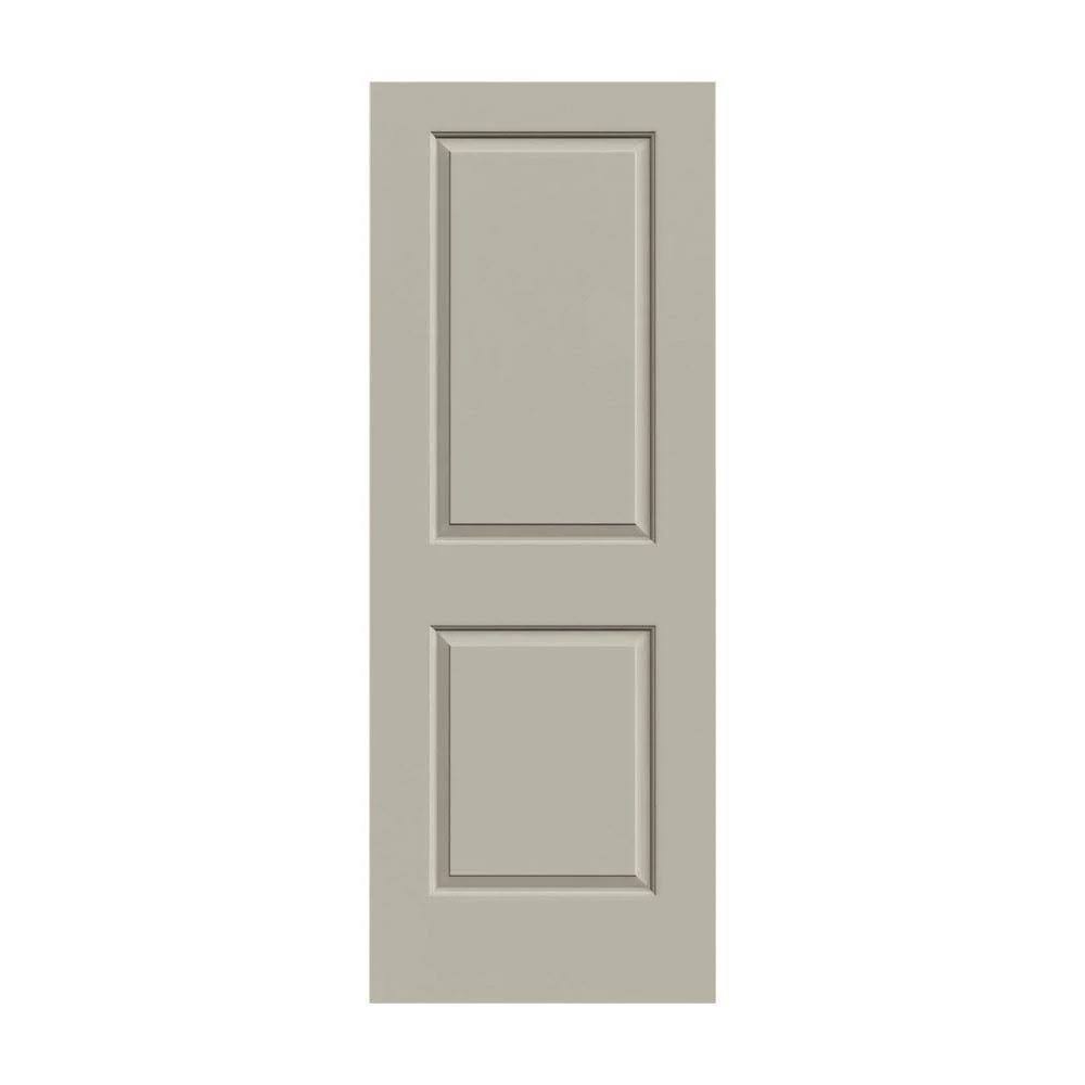 28 in. x 80 in. Desert Sand Painted Solid Core Molded Composite MDF Interior Door Slab D5541