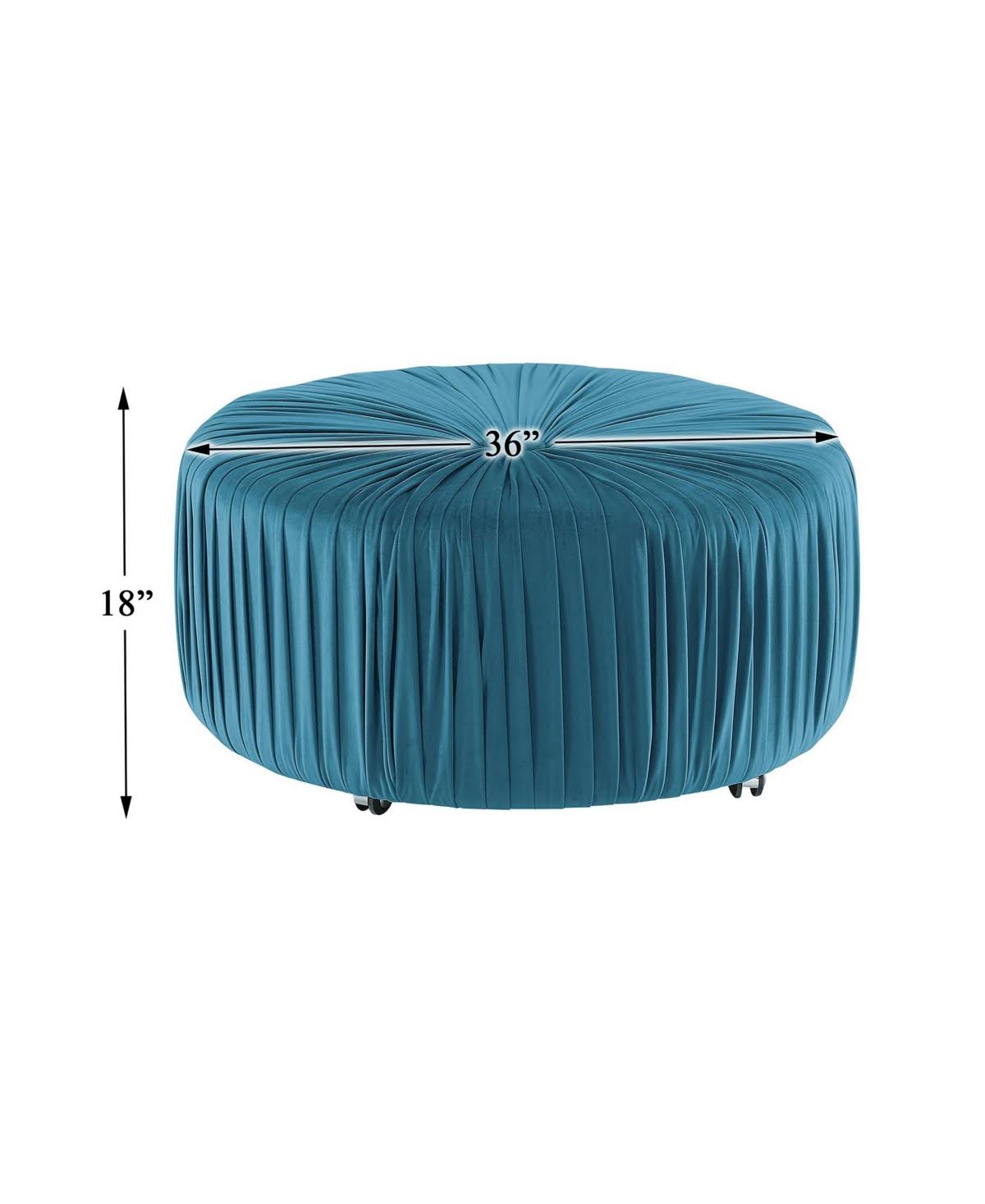 Navy Round Ottoman Z15206