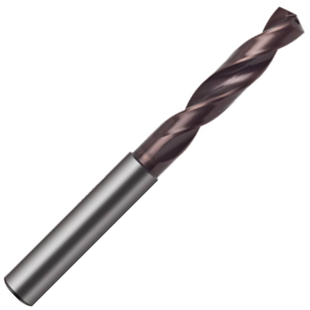 10.6mm Carbide Coolant Fed Drill with Reinforced Straight Shank R462236
