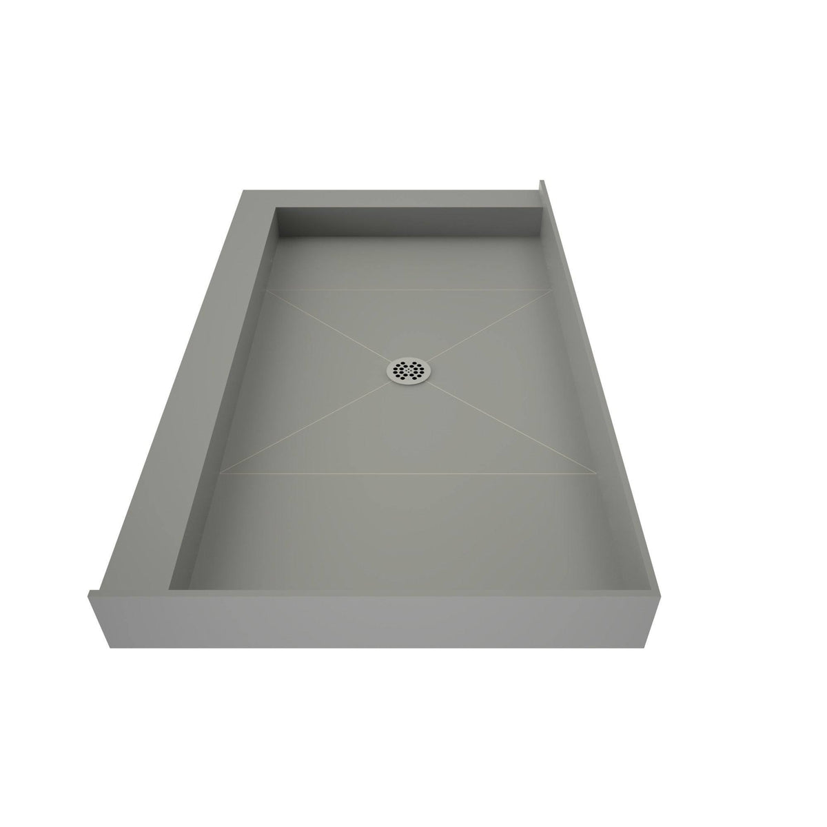 32x22 x 48x22 Double Threshold Shower Base with Drain Plate V55469