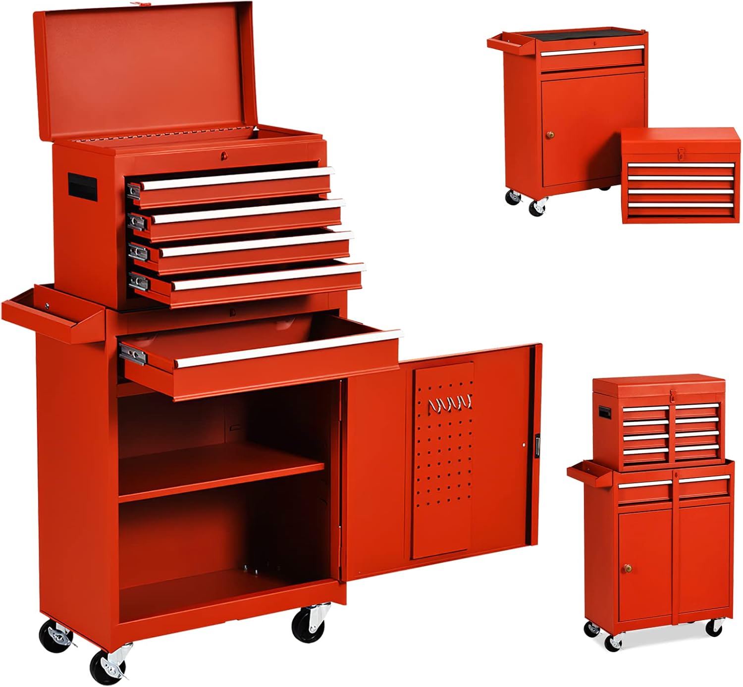 5 Drawers Rolling Tool Chest with Detachable Tool Box X5185
