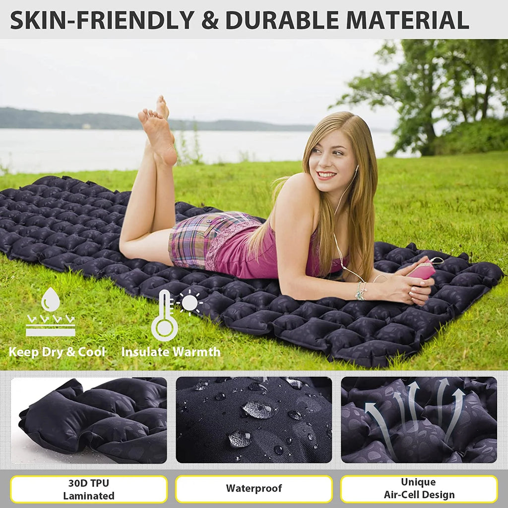 Navy Blue One Person Camping Mattress H34330