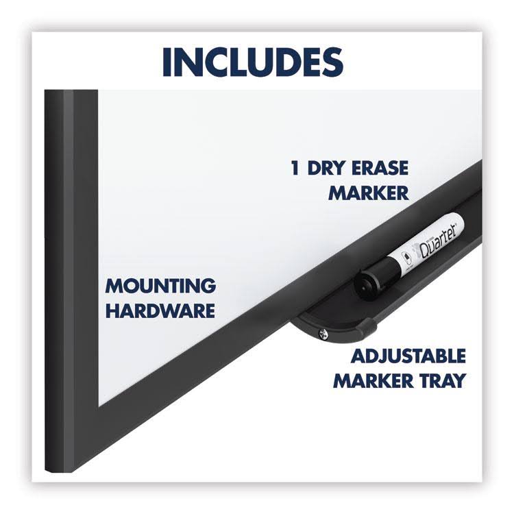 60 x 36 Black Aluminum Frame Magnetic Whiteboard O85961