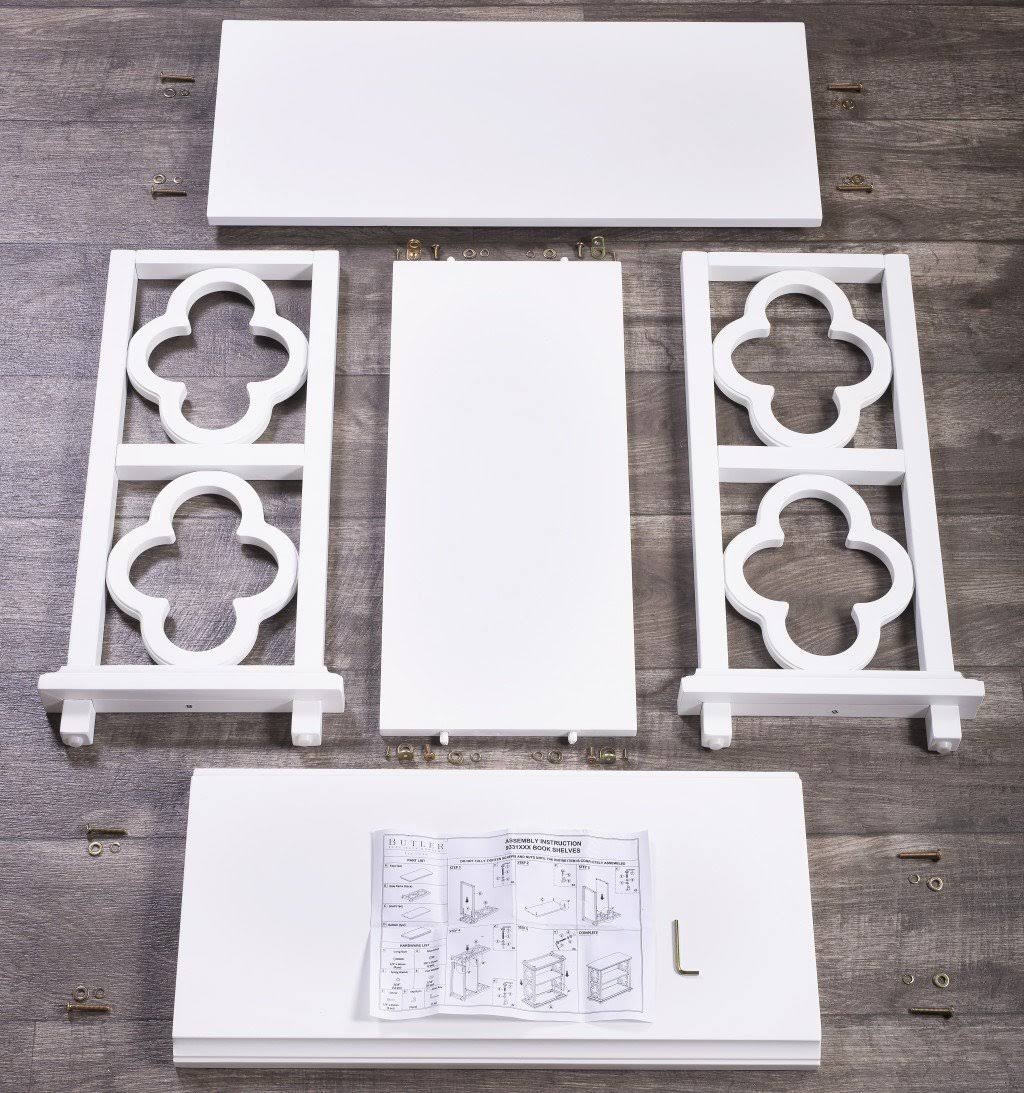 White Bookcase D823