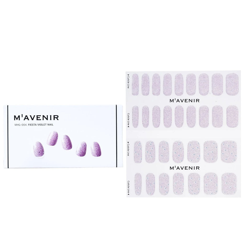 Purple Nail Sticker 32pcs K21526