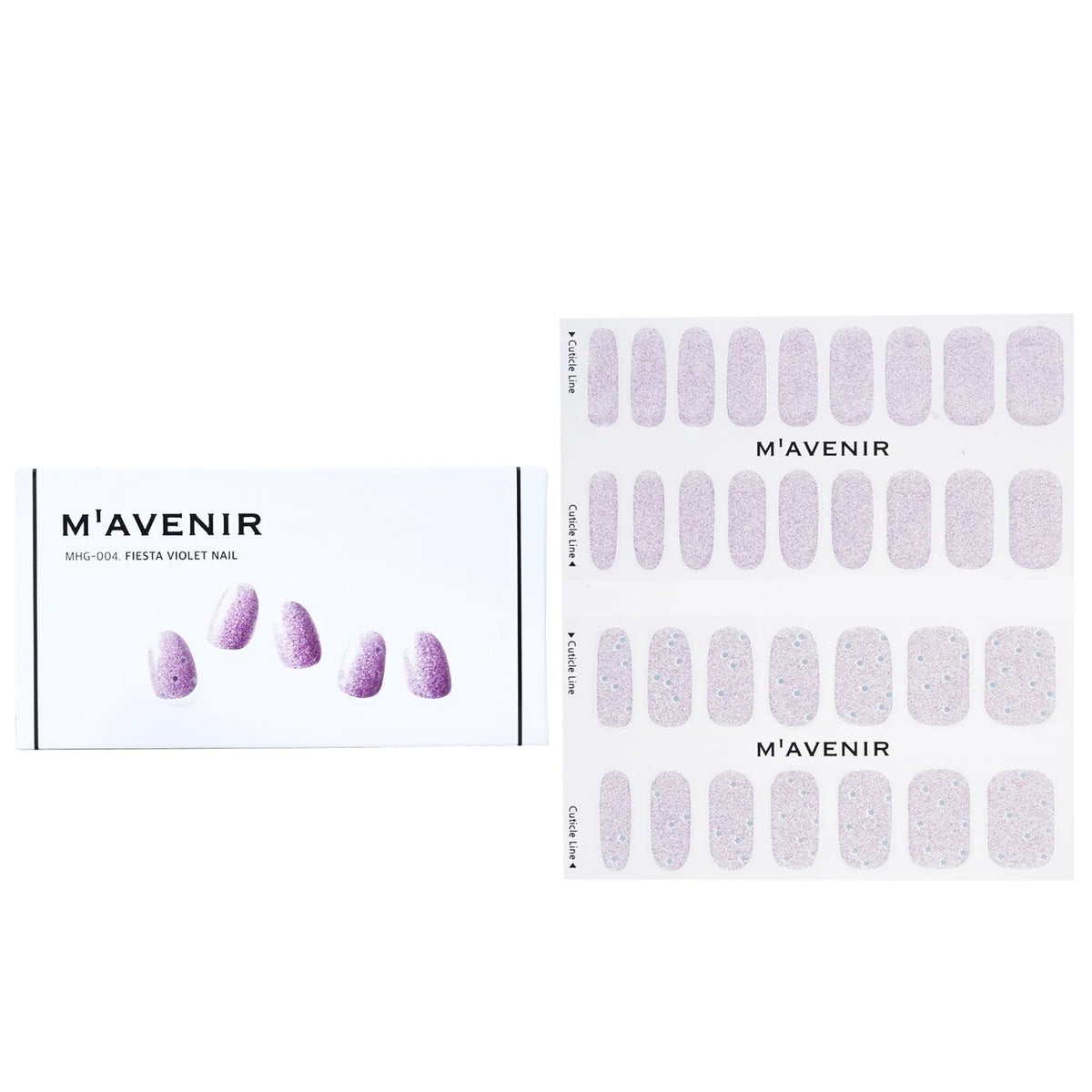 Purple Nail Sticker 32pcs K21526