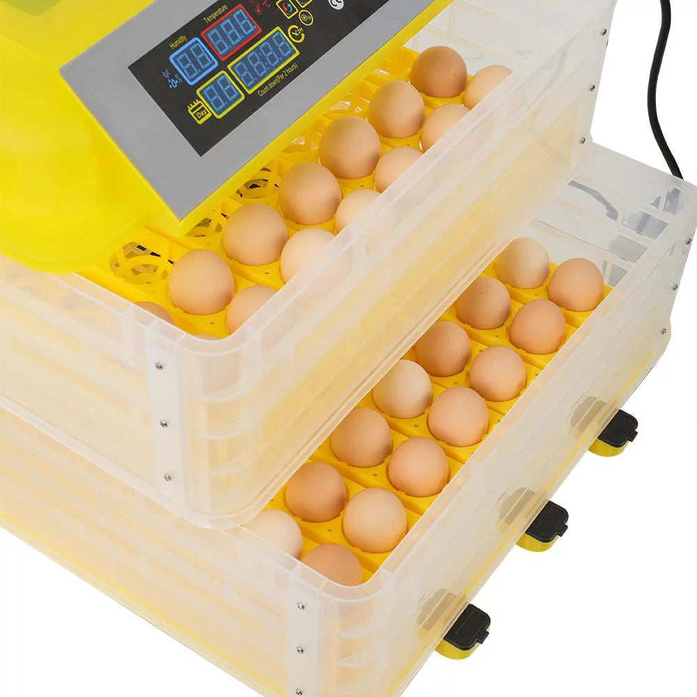 112 Egg Auto Egg Incubator Digital Control Automatic Poultry Hatcher Machine R5868