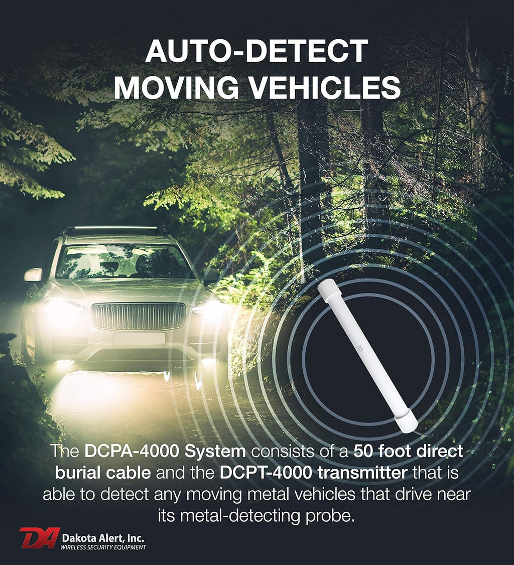 Wireless Driveway Alarm System with Vehicle Detecting Probe Transmitter C713