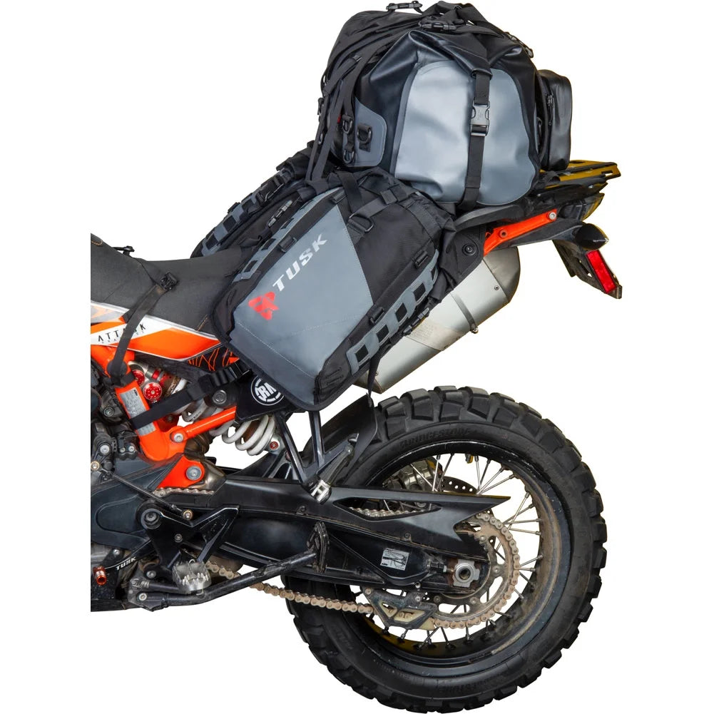 Rackless Luggage System with Medium Dry Duffel Tail Bag Standard Heat Shield X30074