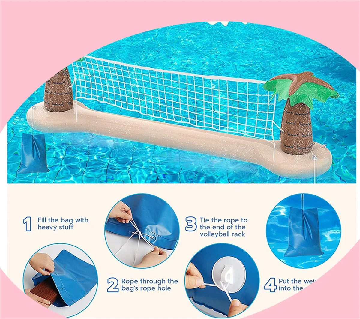 Inflatable Pool Volleyball Set T338