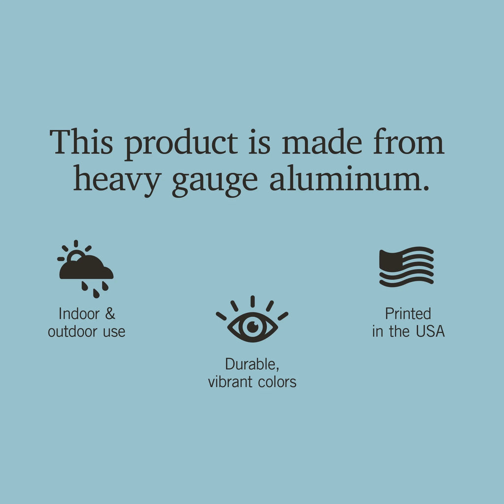 12x18 Aluminum Metal Sign Decor P57737