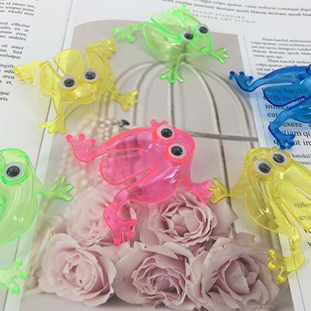 10Pcs Mini Jumping Frog Finger Pressing Desktop Game Toy P2690