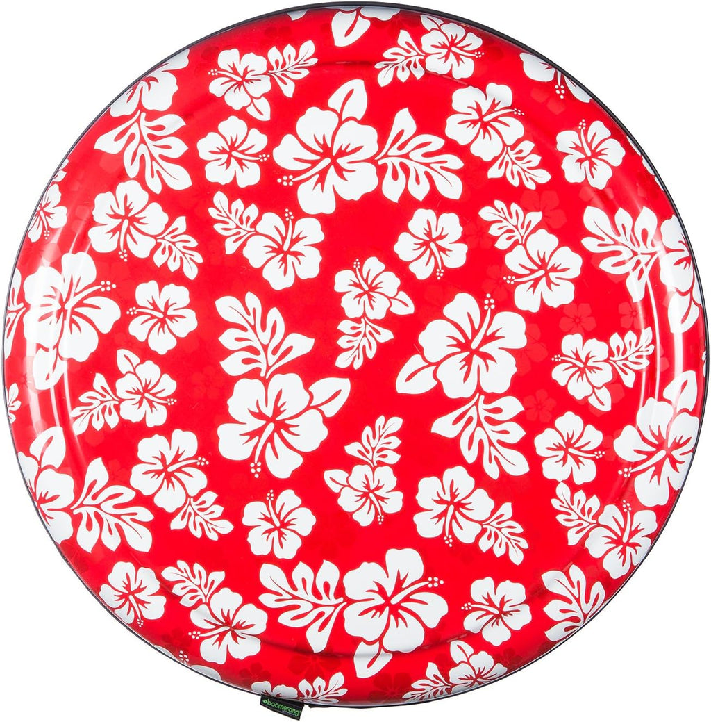Red Hawaiian Print Rigid Tire Cover D527