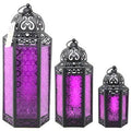 3-Piece Moroccan Tall Iron Lantern Set E6145