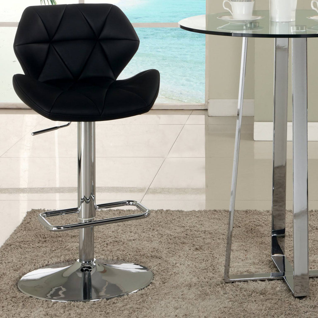 Black Swivel Height Stool N5480