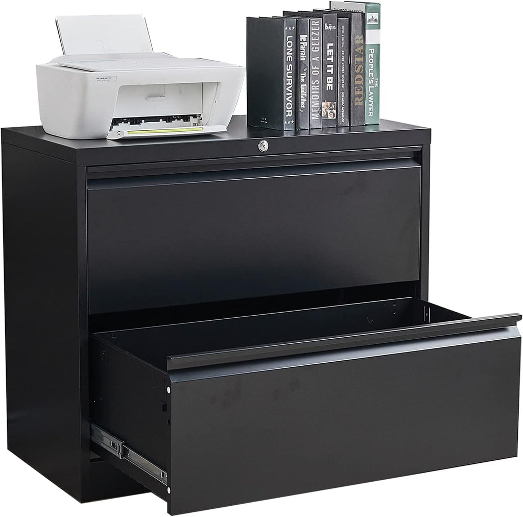 4 Drawer White Steel Lateral File Cabinet T5767