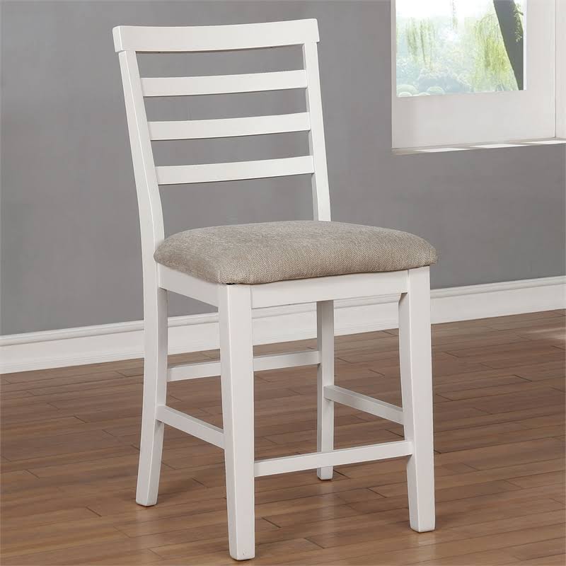 White 3-Piece Wood Counter Height Dining Set H345503