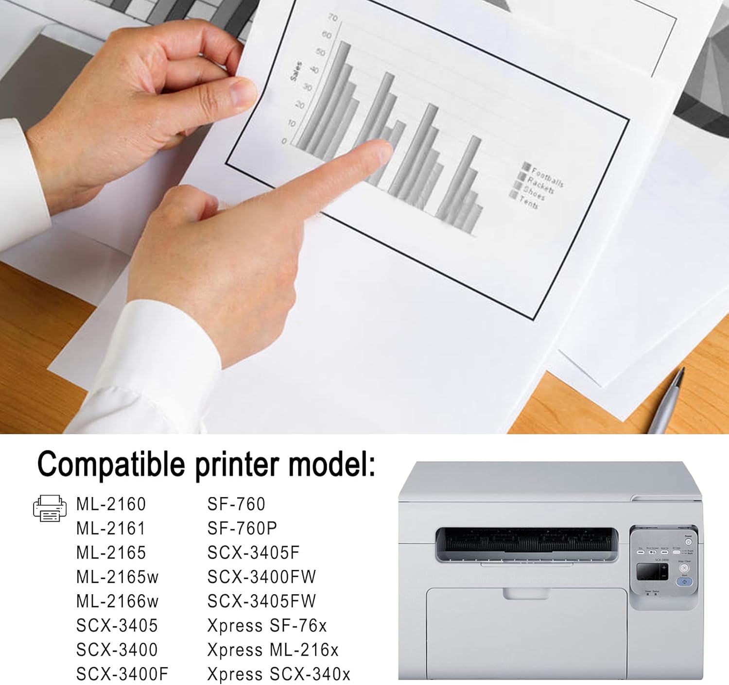 5 Pack Black Toner Cartridge K616985