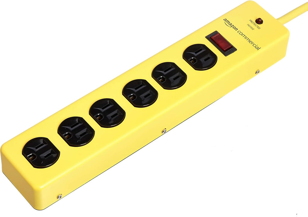 4 PACK Metal Surge Protector Power Strip X68639
