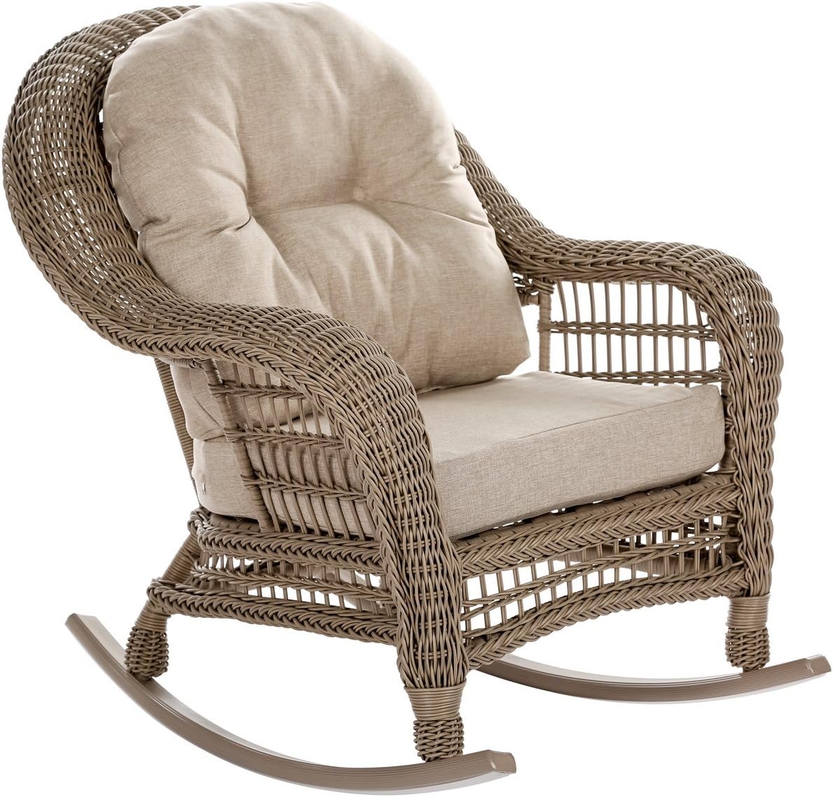 Light Brown 2-PC Outdoor Patio Conversation Chair Set Y5459