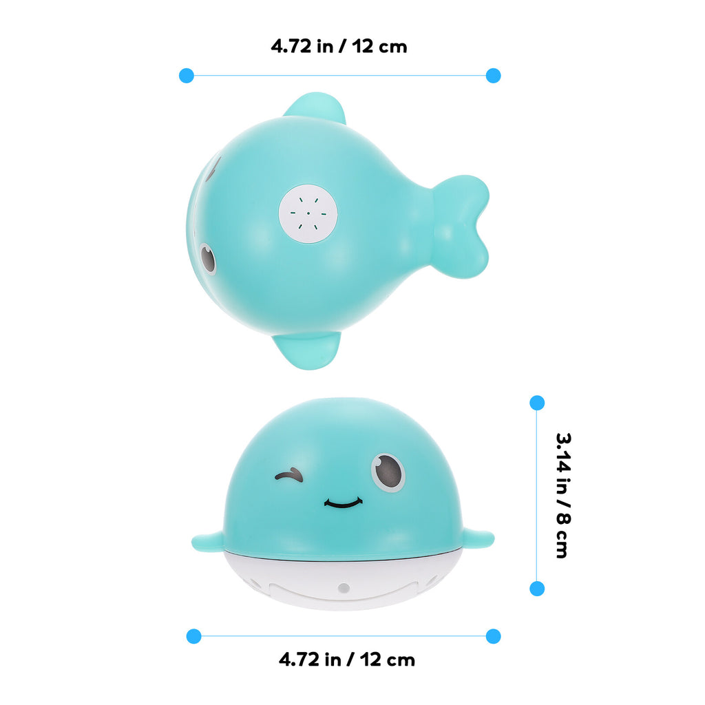2 Pcs Spouting Whale Bath Tub Toy F6867