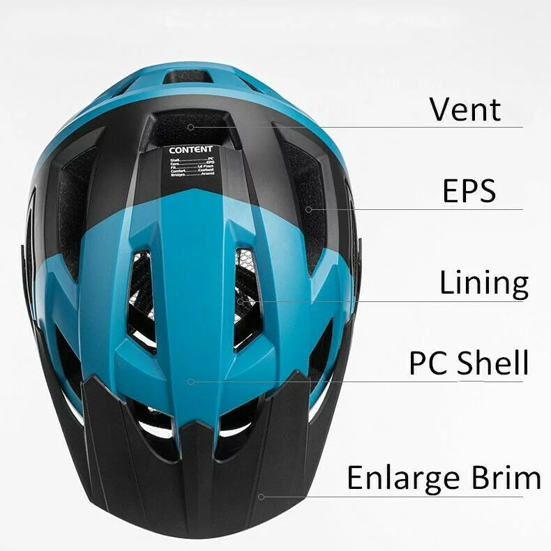 Blue Cycling Helmet 57-62cm 24 Vents C80013