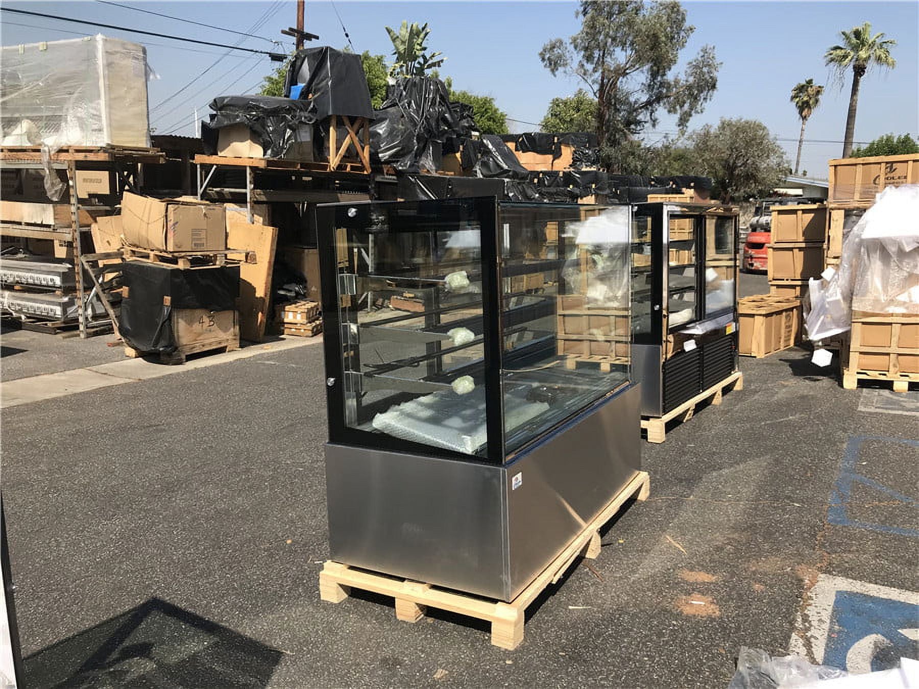 60" Wide Commercial Glass Display Cooler Refrigerator E1036