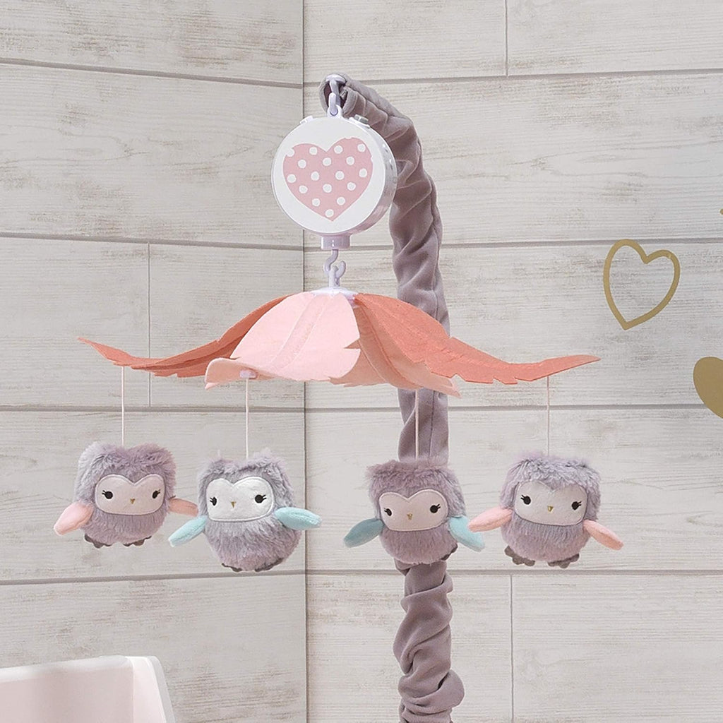 Gray/Pink Musical Baby Crib Mobile Toy Pack of 2 S34605