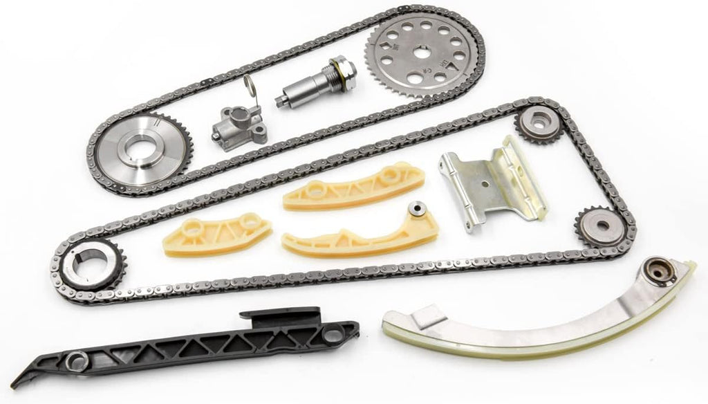 Timing Chain Kit with Tensioner Guide Rail Crank Sprocket I36173