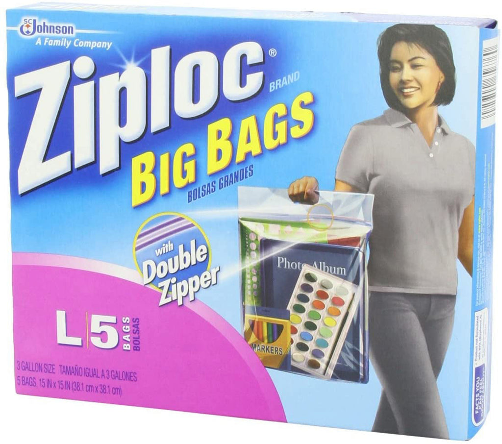 Extra Heavy Duty Big Bags, Large, 5-Pack I865