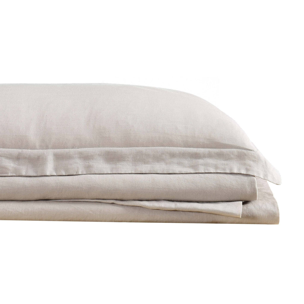 Blush Flax Linen California King Sheet Set Q678318