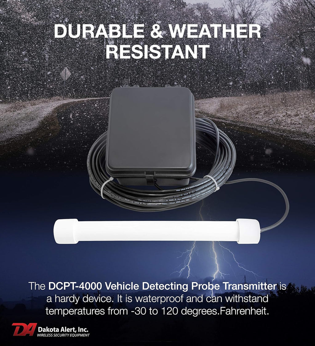 Wireless Driveway Alarm System with Vehicle Detecting Probe Transmitter C713