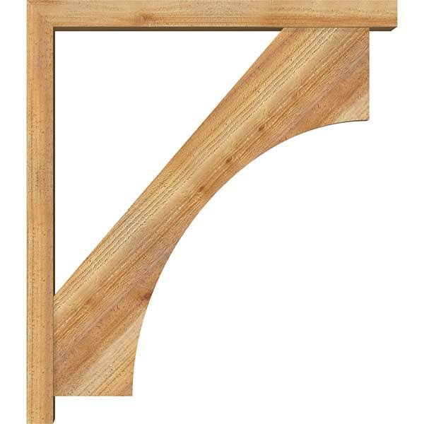 Rough Sawn Bracket with Offset Brace, Western Red Cedar E3250