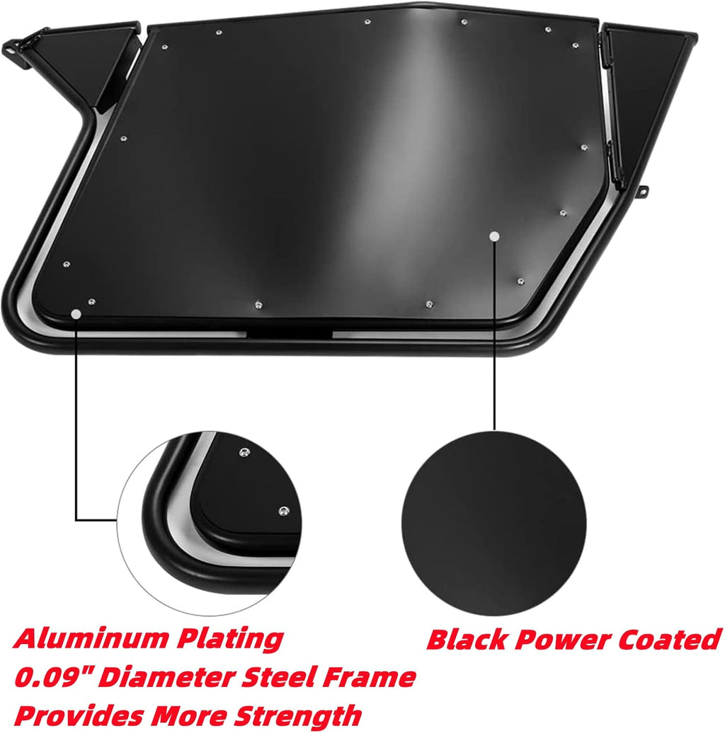 UTV Metal Doors with Automotive Style Latch, 2Pcs Q341