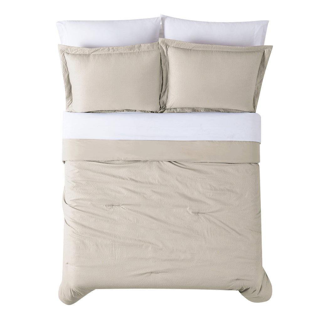 7 Piece Queen White Bed in A Bag F6842