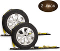 2 Wheel Ratchet Strap with E-Track Fittings and Rubber Blocks I71406