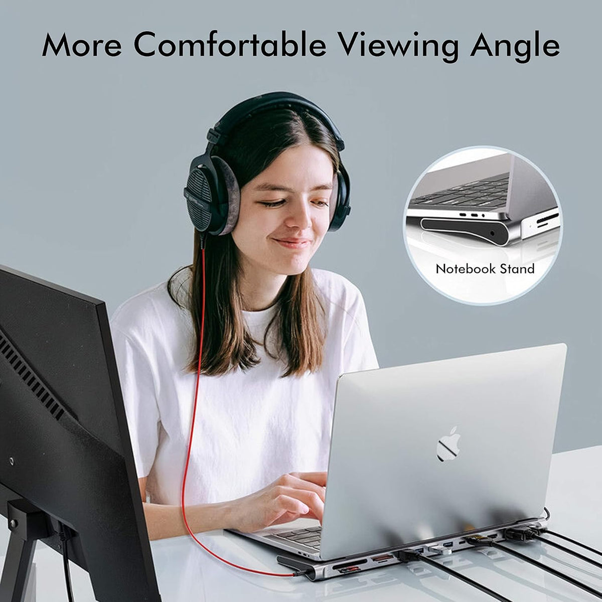 USB C Laptop Docking Station, 14in1 Triple Display 2 HDMI & VGA, 100W USB-C PD, Gigabit Ethernet, 2X USB 3, Card Reader, Audio G378843