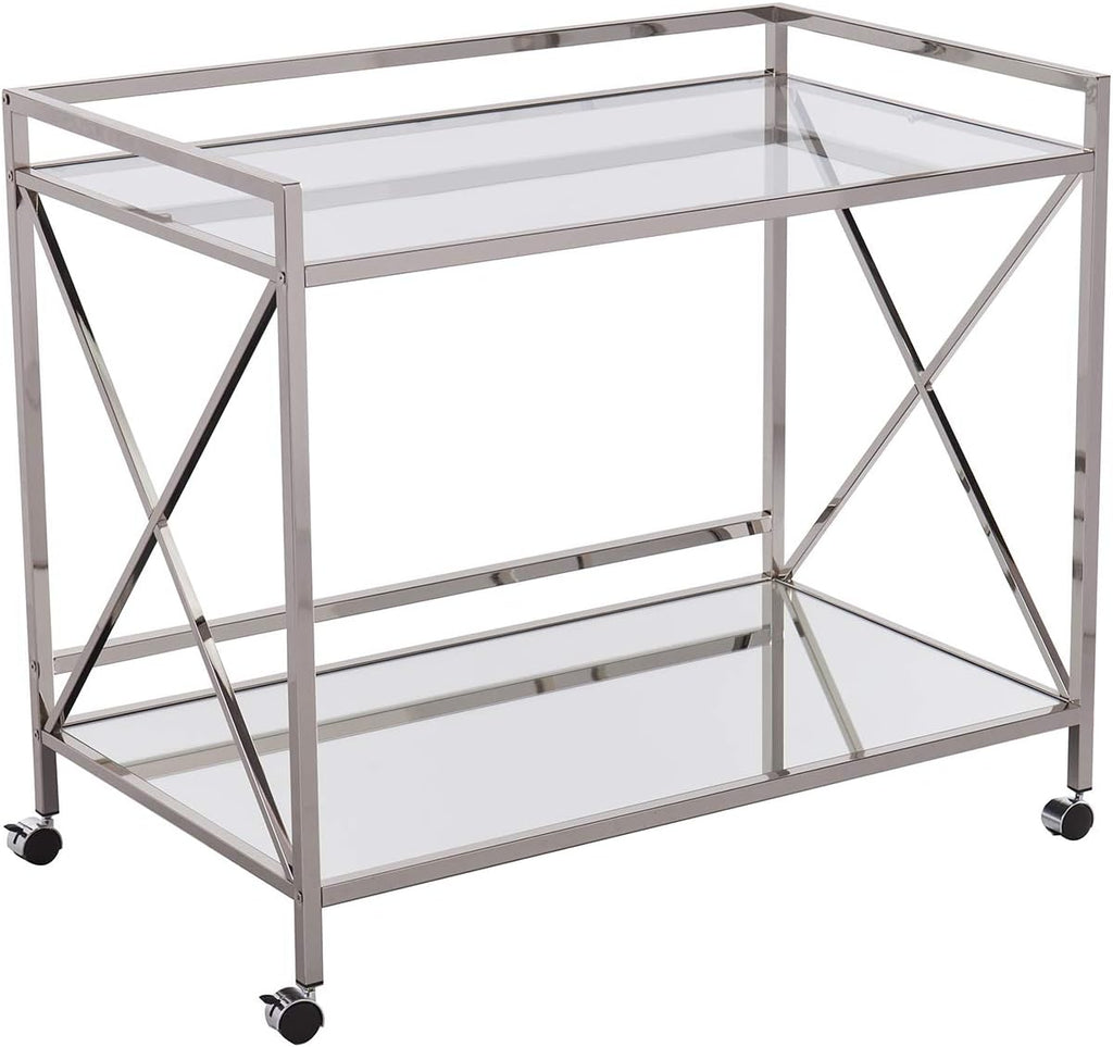 Gold Open Shelf Bar Cart F7031