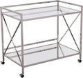 Gold Open Shelf Bar Cart F7031