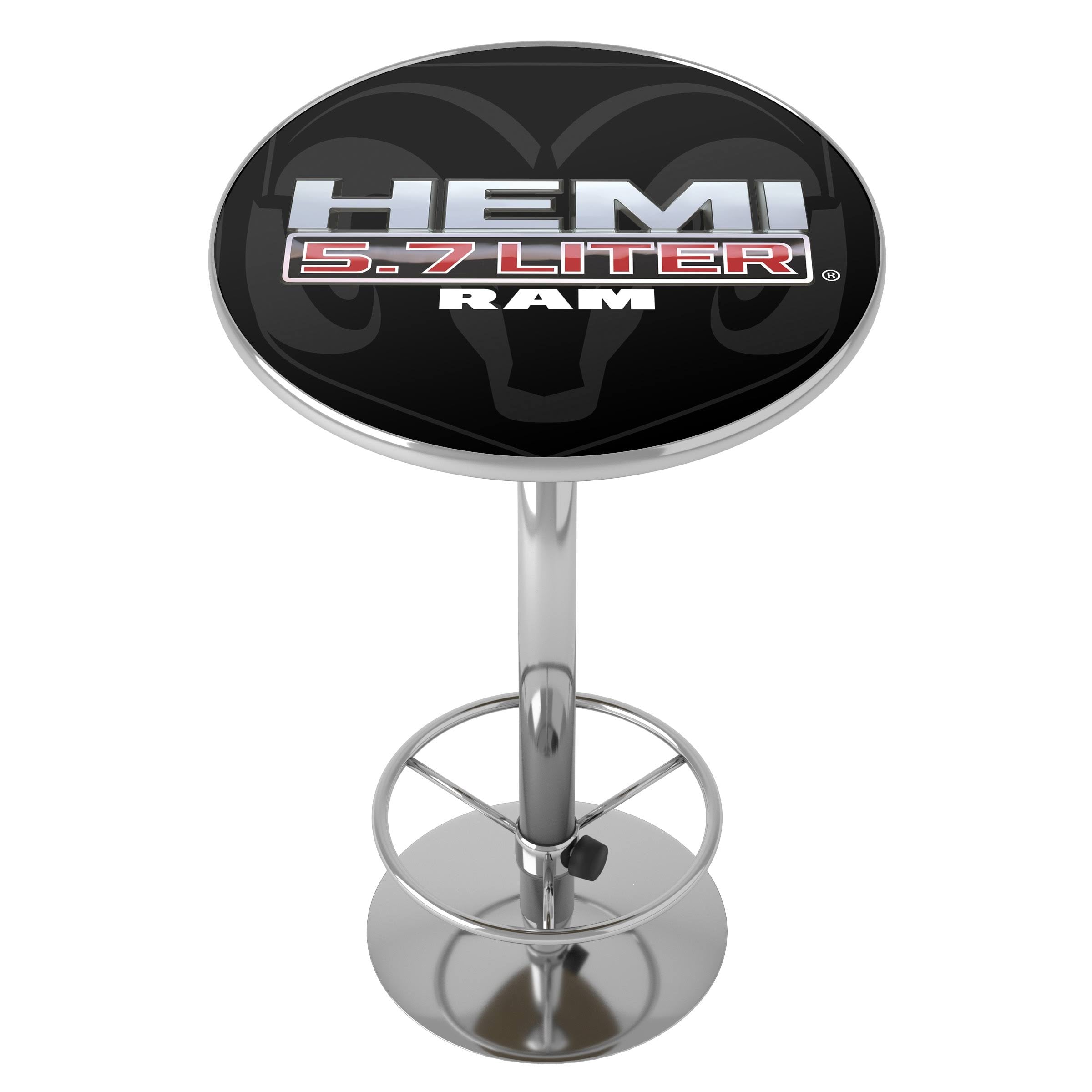 Round Bar Table with Metal Base I269