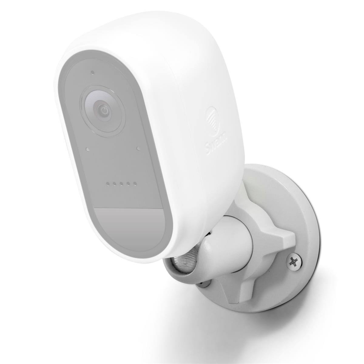 White 1080p Wireless Battery Security Camera with Outdoor Stand & Solar Panel R158354
