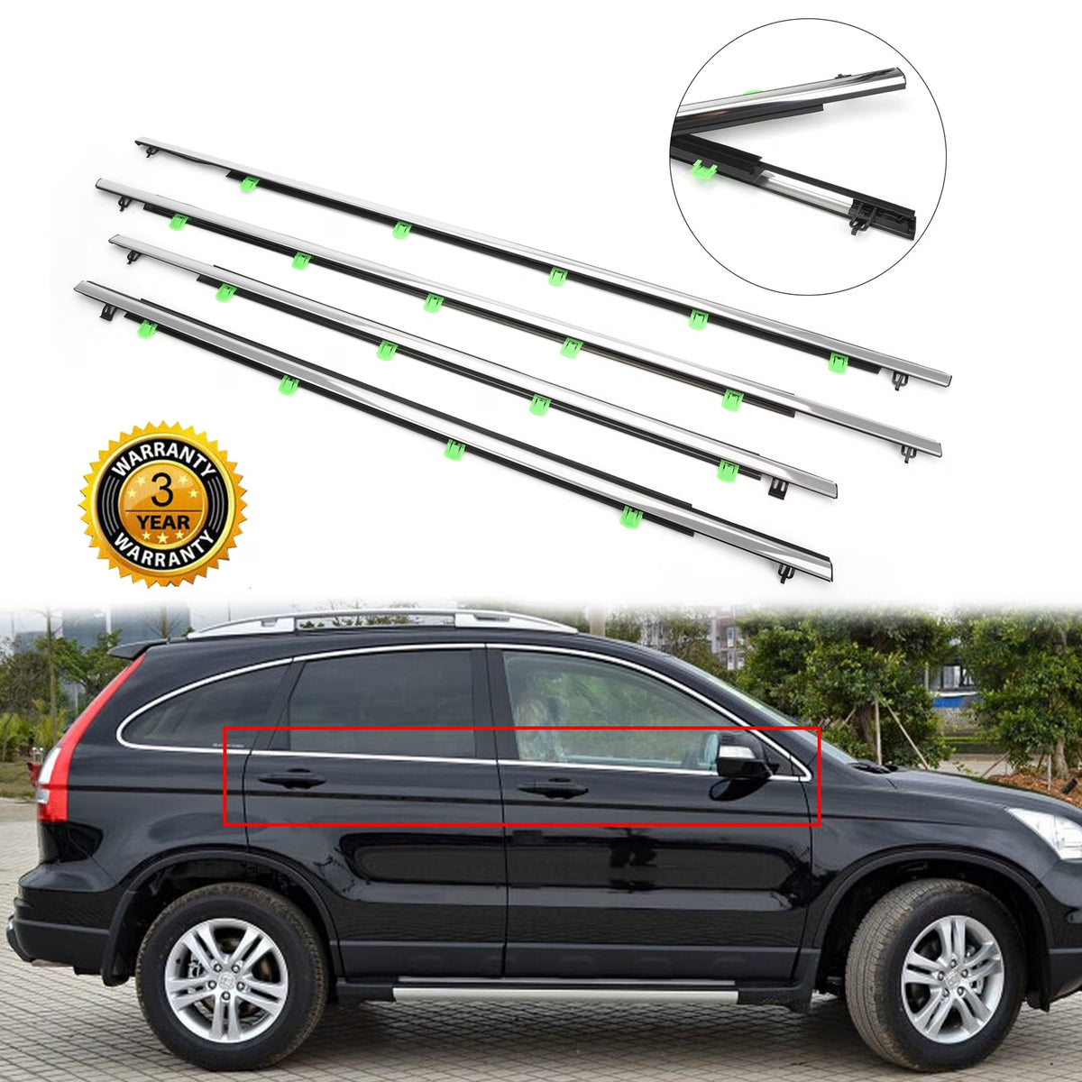 Car Window Moulding Trim Weatherstrips Seal J81697