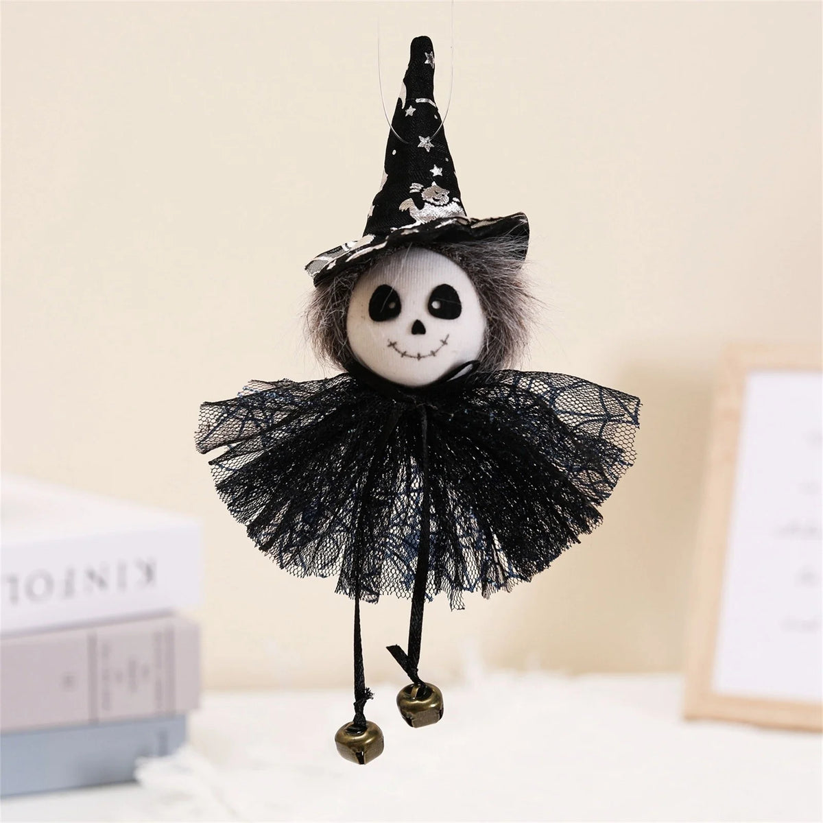 Pumpkin Witch Doll Halloween Cat Toy P166