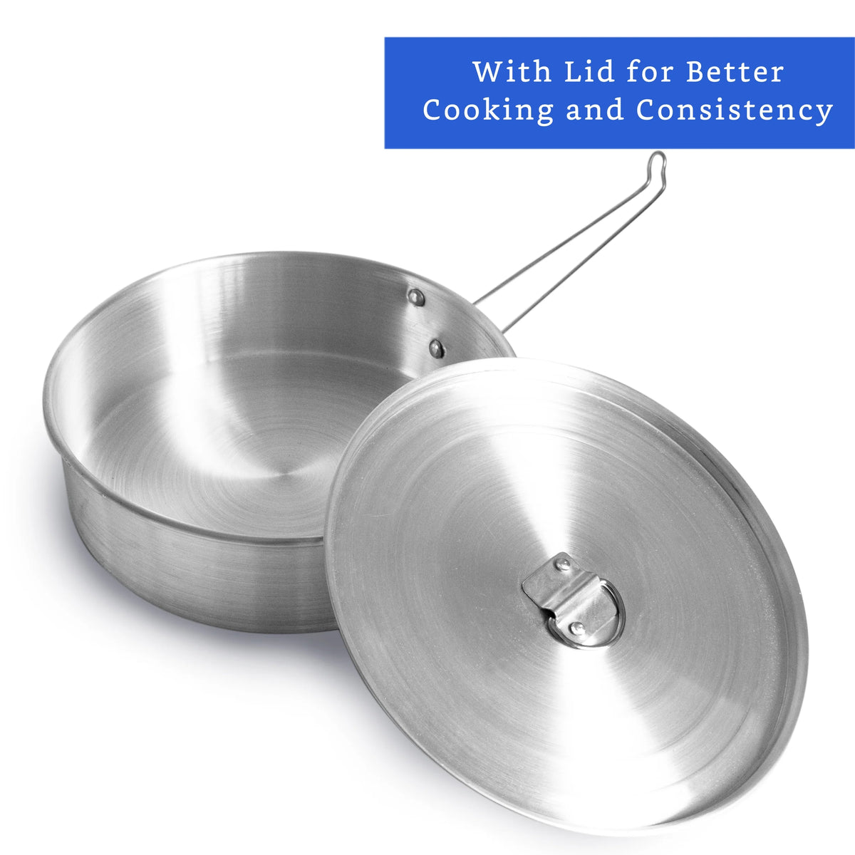 Oversized XL Flan Mold with Lid Flan Maker L8785