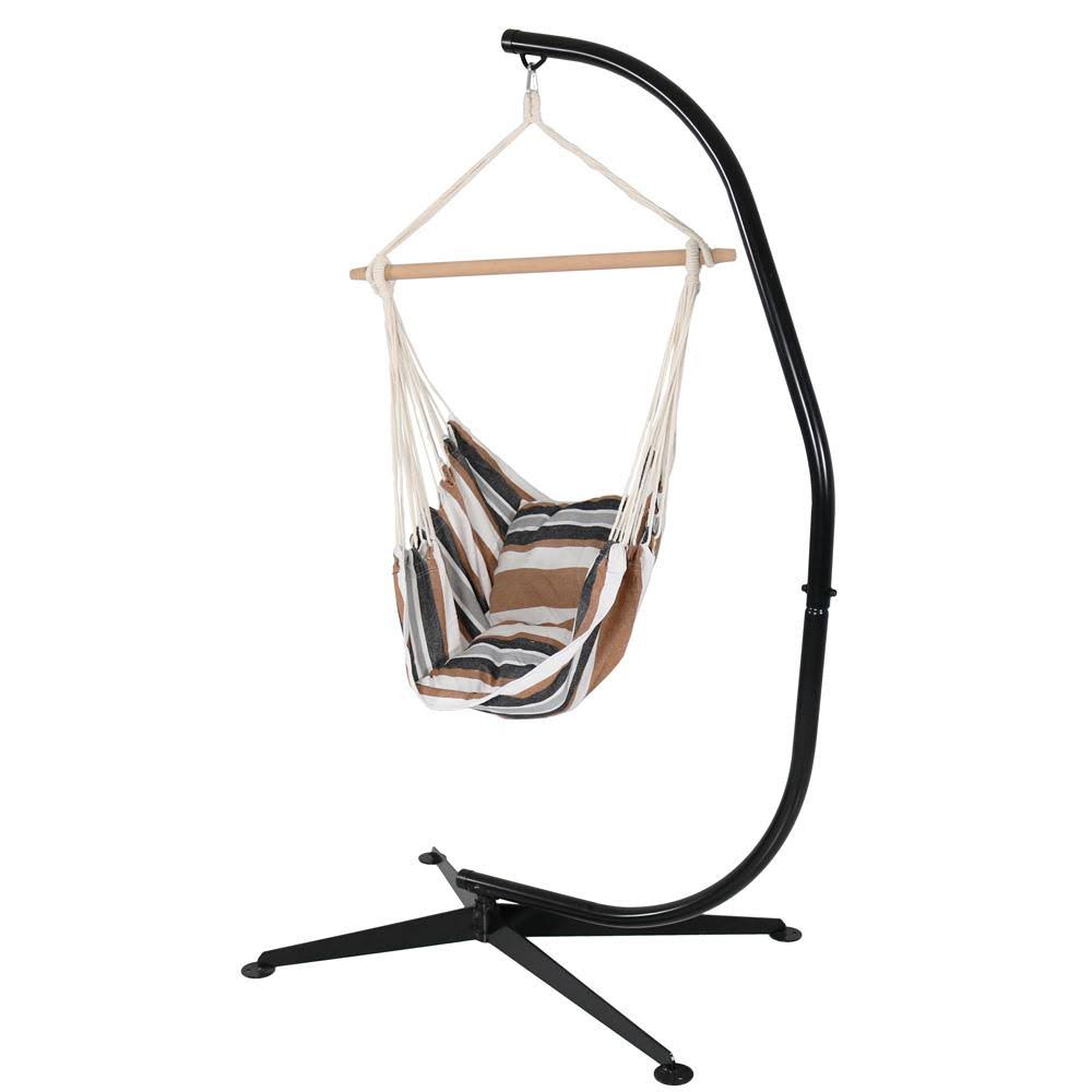 Hanging Hammock Chair Swing and C-Stand Set O7026